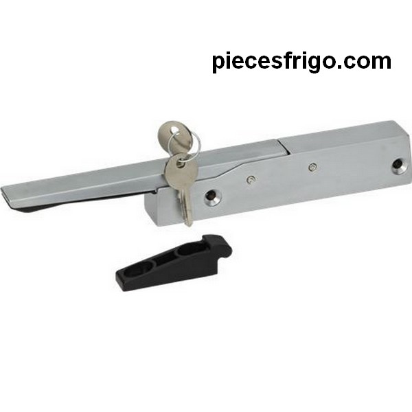 Fermeture FERMOD 005712114  571.21 pour porte de frigo  entraxe 110 mm poignée chromé avec gâche PIECE D'ORIGINE