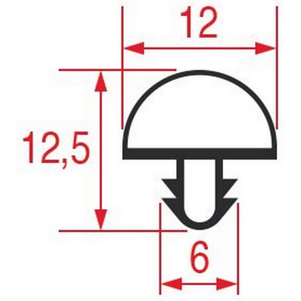 Joint Universel profil 1064 9728  à encastrer longueur 2300 mm PIECE D'ORIGINE