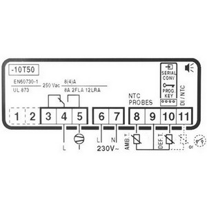 Thermostat CAREL PJEZS00000 PJ32S0000K  PJ32S00000 électronique 1 relais inverseur  230 V PIECE D'ORIGINE