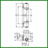 Charnière de chambre froide THIRODE 74444  H 150 mm butée droite PIECE D'ORIGINE