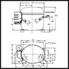 Compresseur L'Unité Hermétique-Tecumseh AE2424Z