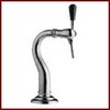 Colonne bronze chrom Biarritz pour pompe  bire avec 1 conduit