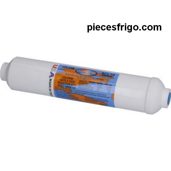 Cartouche filtre OMNIPURE SCL 10 type capacité 4730l débit 1,9l/min p max de service 8,6bar 