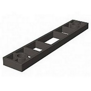 Charnière de porte de frigo RAHRBACH série 4500/23 laquée noir hauteur 100 mm décalage 23 mm