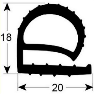 Joint de porte de chambre froide GERMANI 8 m profil 9160  visser PIECE D'ORIGINE