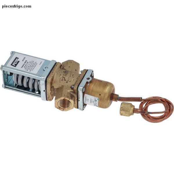 Valve pressostatique ou thermostat d'eau réfrigérante Kastel 19865611 CM19865611 3/8" type V46AA-9608 raccord 7/16" UNF (1/4" SAE) PIECE D'ORIGINE