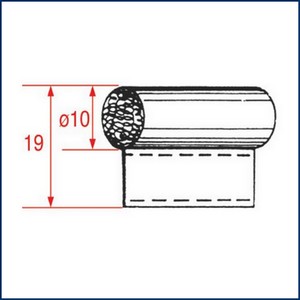 BOURRELET ø 10x19 mm 12,5 m Universel  PIECE D'ORIGINE 