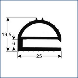 Joint profil 9169 L 2500mm PIECE D'ORIGINE 