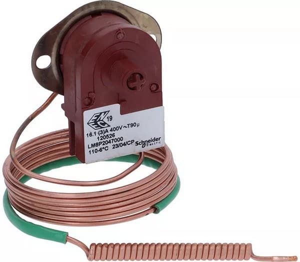 Thermostat sécurité 110°C capillaire 1540 mm Eliwell LM8P2057