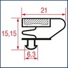 Joint  encastrer 1545x670 mm PIECE D'ORIGINE 