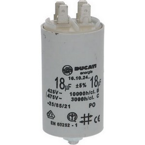 Condensateur de dmarrage Ducati 41610.2464  41610.2464+... 18 F avec cosses 