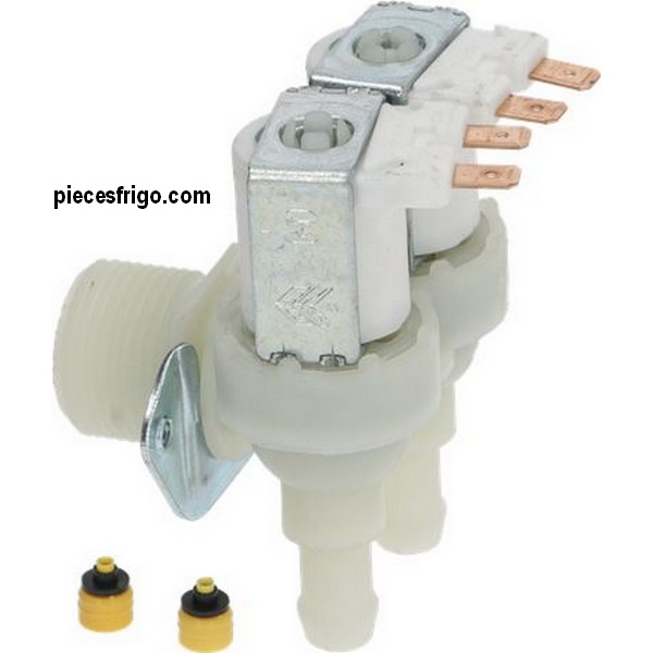 Électrovanne BREMA 23157 C300-CB1265 2 sorties verticales avec réducteurs 2,5 L/min