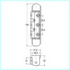Charnière de chambre froide FERMOD G 425 hauteur 134 mm largeur 13,50 mm sans force de ressort  PIECE D'ORIGINE 
