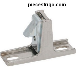 Gâche en T FERMOD 6008723-14 6008723 6008723-14  pour fermeture de porte de frigo  58 mm chromée PIECE D'ORIGINE