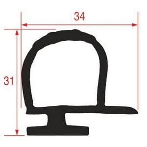 Joint pour cellule MTH 480TN-480LWT-450GV  450BIN.INT-603LWT-740LWT par tronçon de 6 m PIECE D'ORIGINE