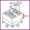 Cale d’épaisseur de gâche pour RAHRBACH JUMBO 6000-020717 de 42 mm