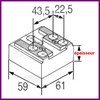 Cale d’épaisseur de gâche pour RAHRBACH JUMBO 2105083 6000-020733 de 22 mm