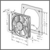 Ventilateur MITO 10721 80 x 80 x 25 mm 230 V PIECE D'ORIGINE