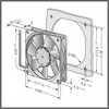 Ventilateur SPM 05.BA0012.002   80 x 80 x 25 mm 230 V PIECE D'ORIGINE